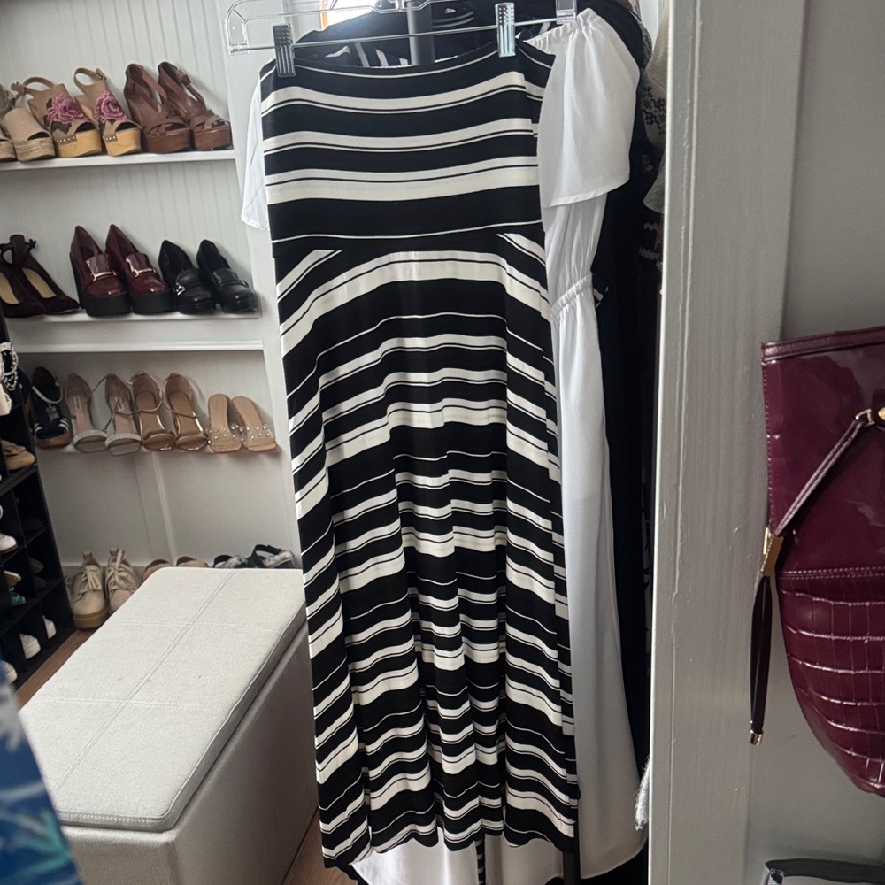 GAP Black and White Maxi Skirt SzXS